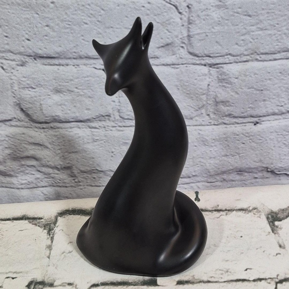 Vintage MCM Royal Dux Bohemia Rare Sleek Fox Porcelain Figurine #808 12 E Modern